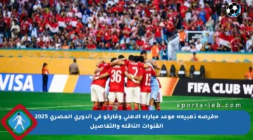 «فرصة ذهبية» موعد مباراة الأهلي وفاركو في الدوري المصري 2025 القنوات الناقلة والتفاصيل